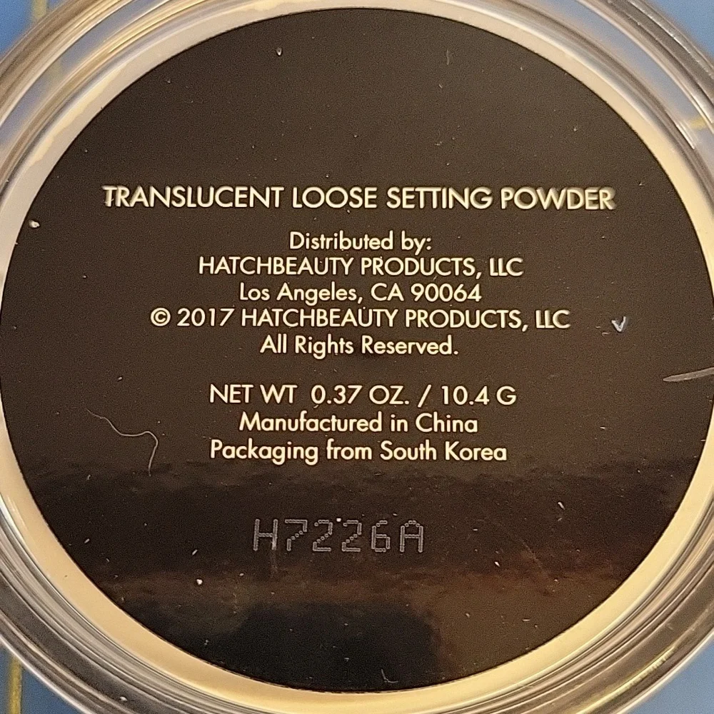 Kristopher Buckle Translucent Loose Setting Powder & Puff 10.4g New Sealed Jar